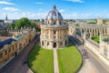 The city of Oxford with the Radcliffe Camera and All Souls College Royalty Free Stock Photo