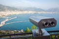 City paid binoculars on the observation deck in Alanya Turkey