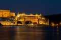 City Palace in Udaipur at Night Royalty Free Stock Photo