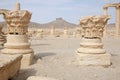 City of Palmyra - Arab Castle on Hill Royalty Free Stock Photo
