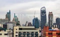 City panorama Bangkok. Skyscraper, cityscape of the capital of Thailand