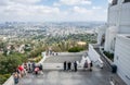 Los Angeles, California / USA - June 12 2017: Aerial view of downtown Los Angeles. Observation site of the Griffith Observatory. G