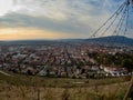 City panorama of maribor in slovenia