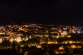 City panorama in tiflis at night