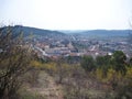 City panorama of tisnov in czech republic