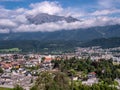 City panorama of Wattens in Tyrol Austria Royalty Free Stock Photo