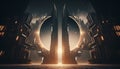 City in a parallel dimension. Generative AI