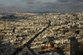 City of Paris from Montparnasse tower Royalty Free Stock Photo