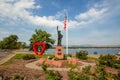 City park decorations in Loveland, Colorado