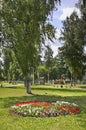 City Park in Lukhovitsy. Russia Royalty Free Stock Photo