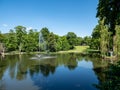 City park of Meiningen in Thuringia Royalty Free Stock Photo