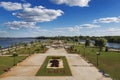 The city park near the Bear Cape at the confluence of the Kotorosli River in the Volga. Yaroslavl