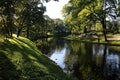 City park in Old Town of Riga