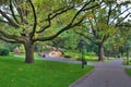 City park in Riga, Latvia. Royalty Free Stock Photo