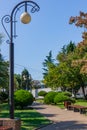 City park in Sochi in summer