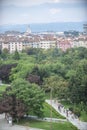 City park in Sofia during the summer Royalty Free Stock Photo