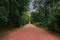 City park square pavement alley symmetry scenic landmark photography cloudy day time view