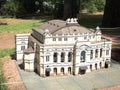 mock-up of the building of the opera and ballet theater at the exhibition of cues in miniature