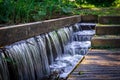 city park waterfall in Amsterdam Westerpark  The Netherlands Royalty Free Stock Photo