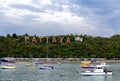 City of Pattaya sign with floating boat