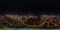 City of Penza night photos made from air.360