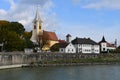 City of Persenbeug Gottsdorf at Danube river Royalty Free Stock Photo
