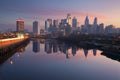 City of Philadelphia. Royalty Free Stock Photo