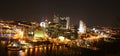 City of Pittsburgh at Night Royalty Free Stock Photo