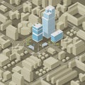 City plan isometric Royalty Free Stock Photo