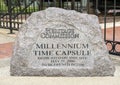 City of Plano Heritage Commission Millennium Time Capsule in Haggard Park in Plano, Texas.