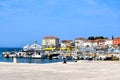 The city of Porec Croatia panorama of the coast blue lagune