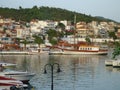 City and port in Neos Marmaras, Greece Royalty Free Stock Photo