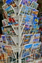 City postcards collection on display for tourist Turin Italy Royalty Free Stock Photo