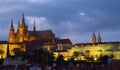 The city of Prag night scene Royalty Free Stock Photo