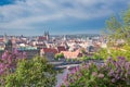 City Prague, Czech Republic. Old  buildings and street view. Vltava river. Travel photo 2019 Royalty Free Stock Photo