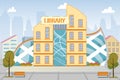 City Library High Multi-Storied Building Exterior Royalty Free Stock Photo