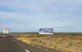 Puerto Madryn. Argentina. highway. Punta tombo Billboard.