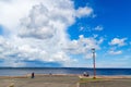 City quay of Onego lake in summer