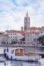 City of Rab, on an island Rab in Croatia, view at old city center and port Royalty Free Stock Photo