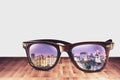 City Refect on Sunglass I Royalty Free Stock Photo