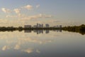 City reflection on the lake Royalty Free Stock Photo