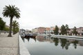 City reflections in the river,Aveiro Portugal Royalty Free Stock Photo