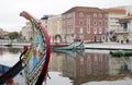 City reflections in the river,Aveiro Portugal Royalty Free Stock Photo