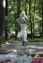 The city-resort Svetlogorsk until 1947 - the German city Rauschen. A copy of the sculpture Hermann Brachert `Carrying Water`.