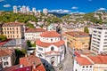 City of Rijeka saint Vid cathedral aerial view Royalty Free Stock Photo
