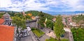 City of Rijeka and Trsat panoramic view Royalty Free Stock Photo