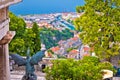 City of Rijeka view from Trsat Royalty Free Stock Photo