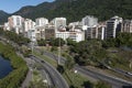 City of Rio de Janeiro, street Borges de Medeiros, Rodrigo de Freitas Lagoon, Brazil.