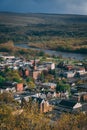 A city with a river running through it, - view of Port Jervis, New York from Elks-Brox Memorial Park