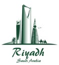 City of Riyadh Saudi Arabia Famous Buildings Royalty Free Stock Photo